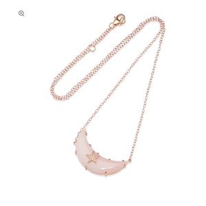 Andrea Forhman Large Crescent Moon Necklace